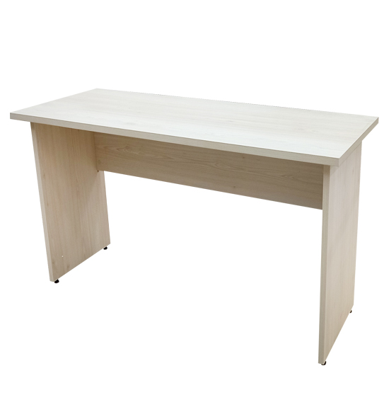  Escritorio moderno minimalista de madera maciza, escritorio de  madera de pino con cajones y marco principal, fácil de instalar (tamaño :  70.9x31.5x29.5 in) : Hogar y Cocina